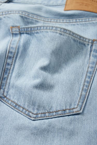 Pánské - Džínové šortky - džíny - světle modré