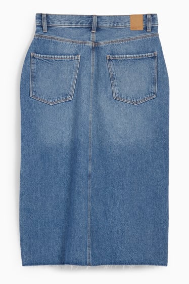 Women - Denim skirt - blue denim