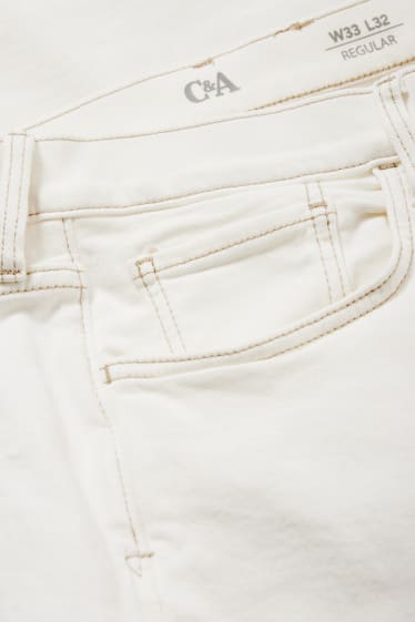 Heren - Regular jeans - LYCRA® - crème wit