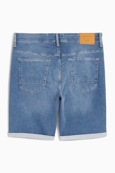 Men - Denim shorts - jog denim - LYCRA® - blue denim