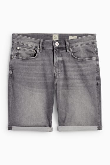Uomo - Shorts di jeans - Flex jog denim - LYCRA® - jeans grigio