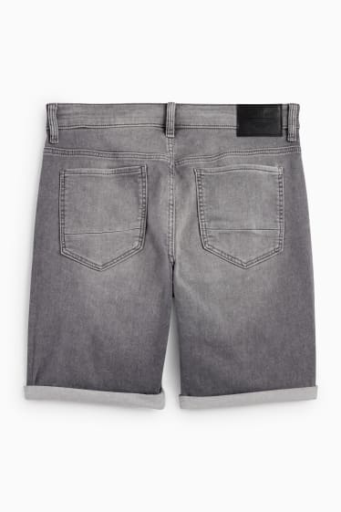 Heren - Korte spijkerbroek - Flex jog denim - LYCRA® - jeansgrijs