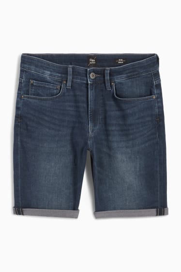 Bărbați - Pantaloni scurți de blugi - jog denim - LYCRA® - denim-albastru închis