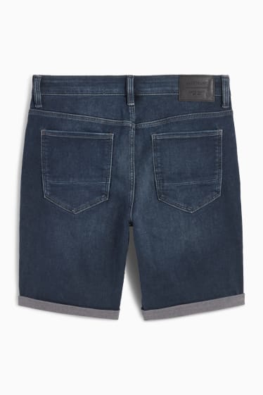 Men - Denim shorts - jog denim - LYCRA® - denim-dark blue