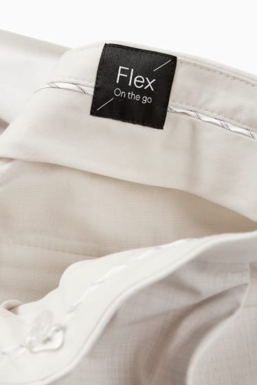 Hombre - Pantalón de vestir - colección modular - slim fit - Flex - Stretch - beige claro