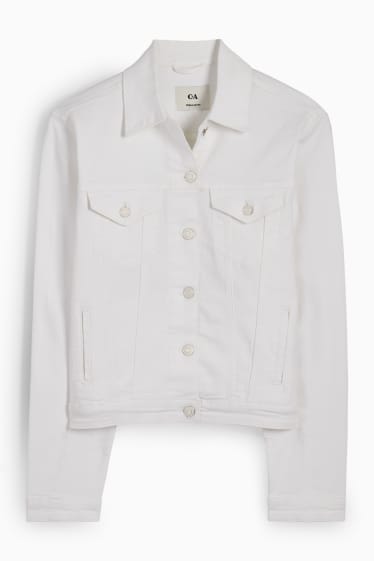 Women - Denim jacket - white