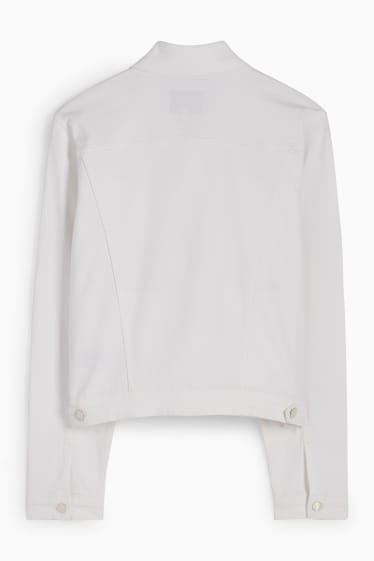 Femei - Jachetă din denim - alb