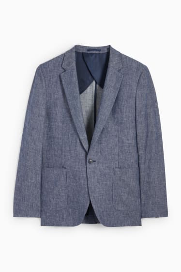 Hommes - Veste - slim fit - bleu foncé