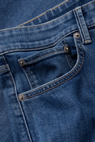 Pánské - Džínové šortky - LYCRA® - džíny - modré