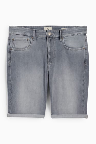Heren - Korte spijkerbroek - LYCRA® - jeanslichtgrijs