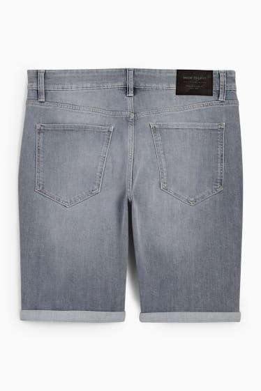 Bărbați - Pantaloni scurți de blugi - LYCRA® - denim-gri deschis