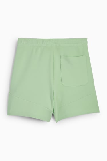 Dona - Pantalons curts de xandall tècnics - verd menta