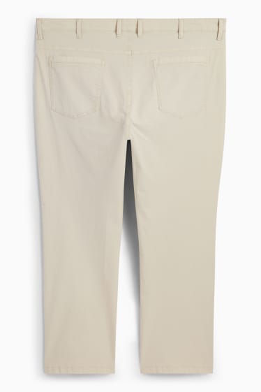 Uomo - Pantaloni - regular fit - bianco crema