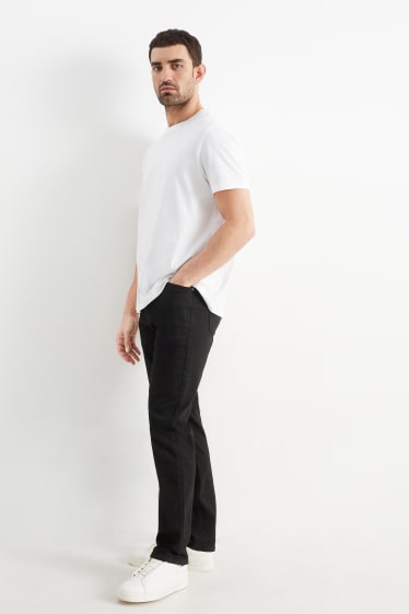Pánské - Straight jeans - LYCRA® - černá