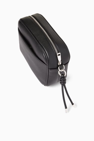 Femmes - Sac à bandoulière avec  ceinture amovible - synthétique - noir
