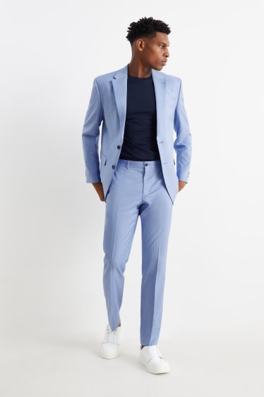 Uomo - Pantaloni coordinabili - regular fit - Flex - stretch - azzurro