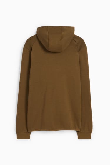 Men - Technical zip-through hoodie - khaki