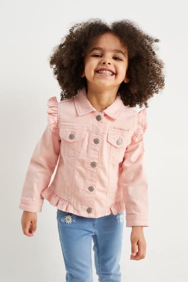 Enfants - Veste en jean - rose