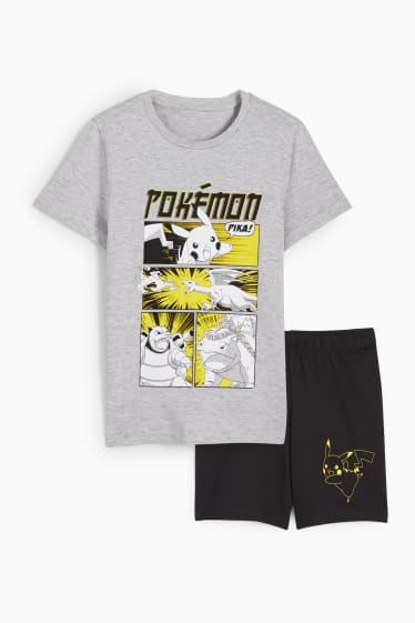 Children - Pokémon - short pyjamas - 2 piece - black