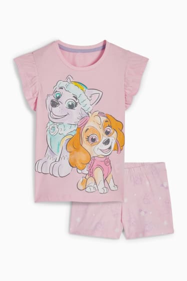 Dzieci - Psi Patrol - letnia piżama - 2 części - różowy
