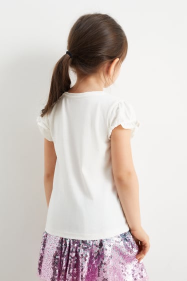 Dzieci - Kraina Lodu - koszulka z krótkim rękawem - kremowobiały