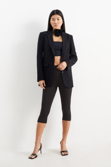 Women - Multipack of 2 - basic - capri leggings - black