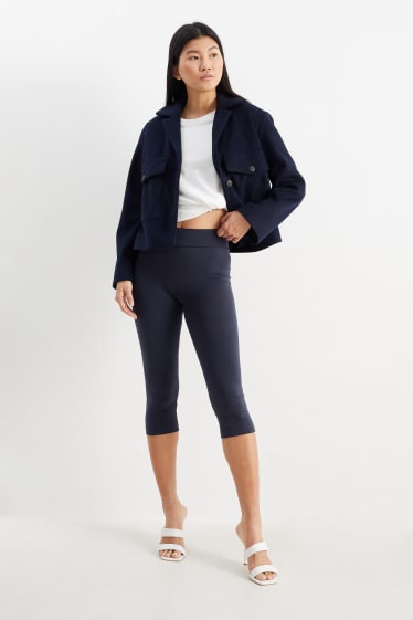 Donna - Confezione da 2 - leggings capri basic - blu scuro