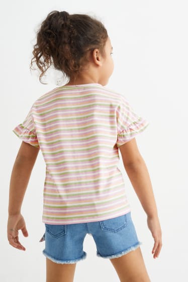 Dětské - Multipack 6 ks - tričko s krátkým rukávem - krémově bílá