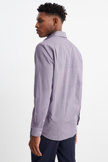Hombre - Camisa de oficina - regular fit - Kent - de planchado fácil - violeta