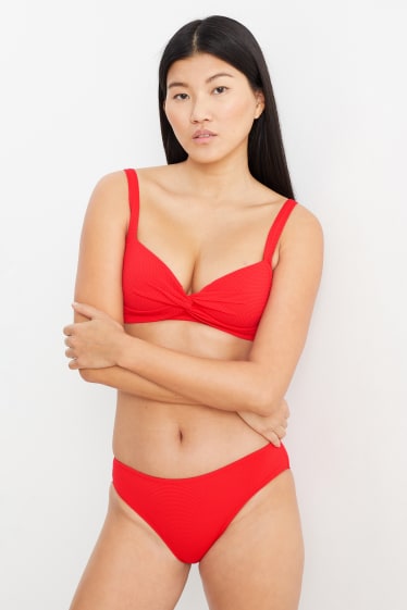 Kobiety - Góra od bikini - wyściełana - LYCRA® XTRA LIFE™ - czerwony