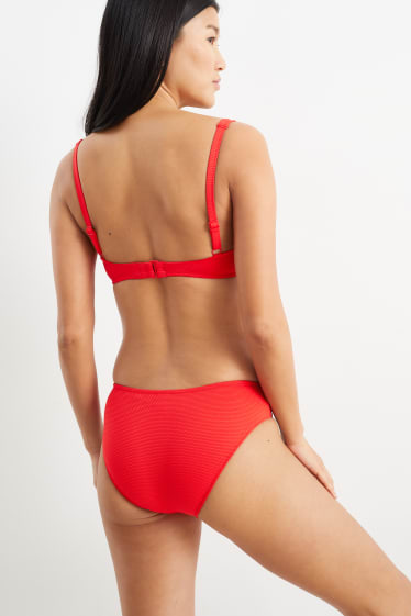 Femei - Top bikini - vătuit - LYCRA® XTRA LIFE™ - roșu