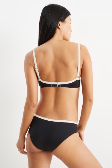 Donna - Top bikini con ferretti - imbottito - LYCRA® XTRA LIFE™ - nero