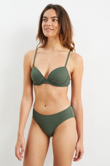Mujer - Braguita de bikini - mid waist - LYCRA® XTRA LIFE™ - verde oscuro