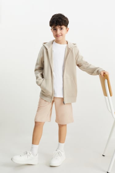 Kinder Jungen - Sweatshorts - beige