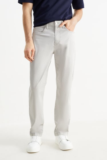 Bărbați - Pantaloni - regular fit - gri deschis