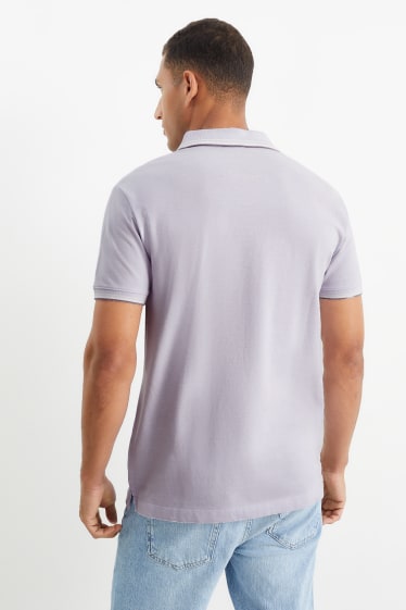 Mężczyźni - Koszulka polo - jasnofioletowy
