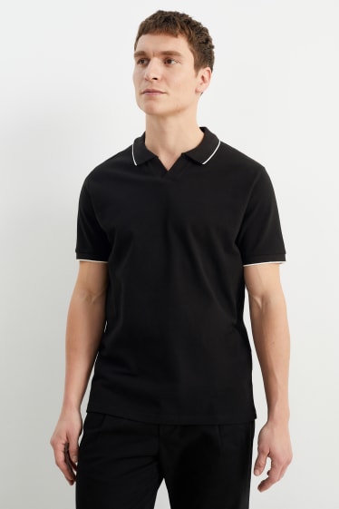 Herren - Poloshirt - schwarz
