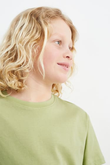 Kinder - Kurzarmshirt - hellgrün