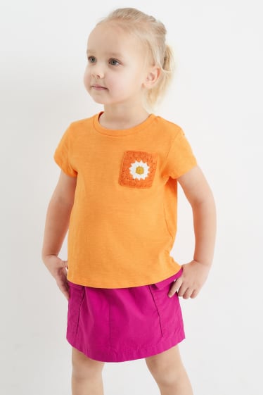 Dzieci - Słońce - koszulka z krótkim rękawem - pomarańczowy