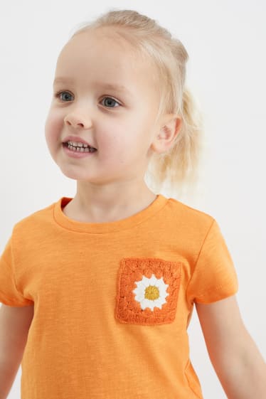 Children - Sun - short sleeve T-shirt - orange