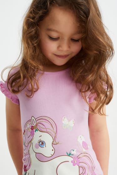 Niños - Pack de 3 - caballo - camisetas de manga corta - rosa