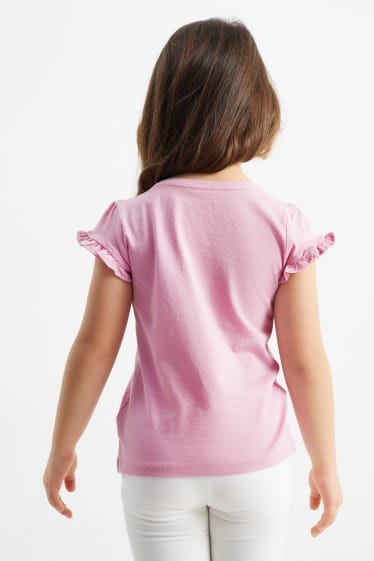 Kinderen - Set van 3 - paard - T-shirt - roze