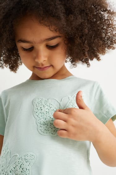 Dzieci - Motyl - koszulka z krótkim rękawem - miętowa zieleń