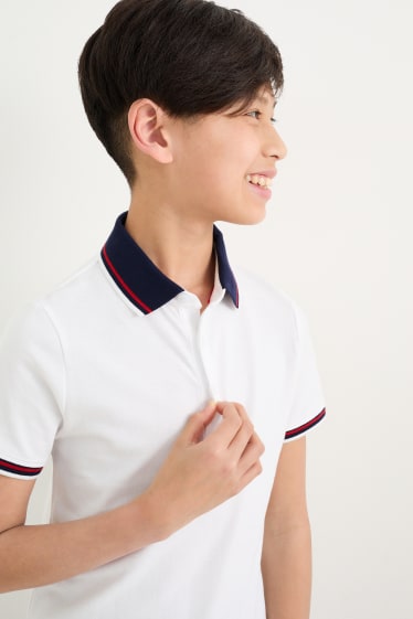 Copii - Băieți - Tricou polo - alb