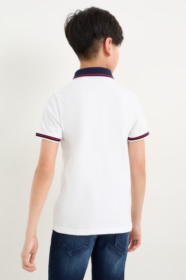 Copii - Băieți - Tricou polo - alb