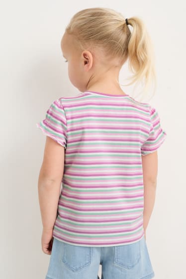 Dzieci - Wielopak, 2 szt. - wiosna - koszulka z krótkim rękawem - kremowobiały