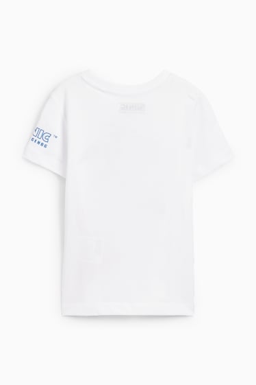 Enfants - Sonic - T-shirt - effet brillant - blanc