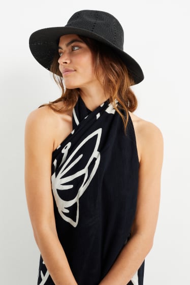 Mujer - Sombrero de paja - negro