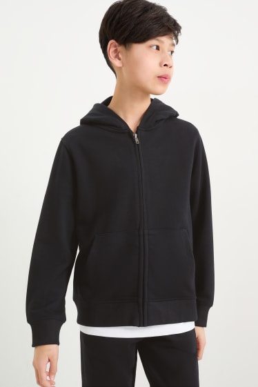 Children - Zip-through hoodie - black