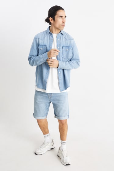 Uomo - Shorts di jeans - jeans azzurro